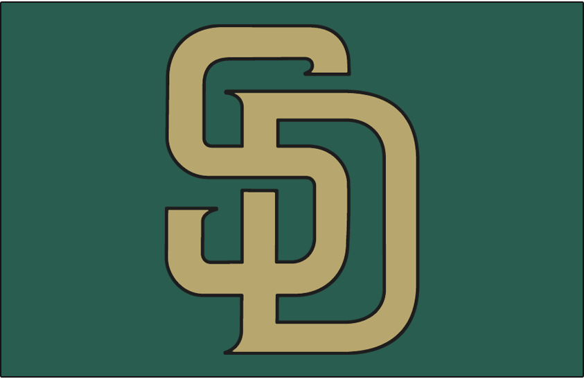 San Diego Padres 2007-2010 Cap Logo vinyl decal